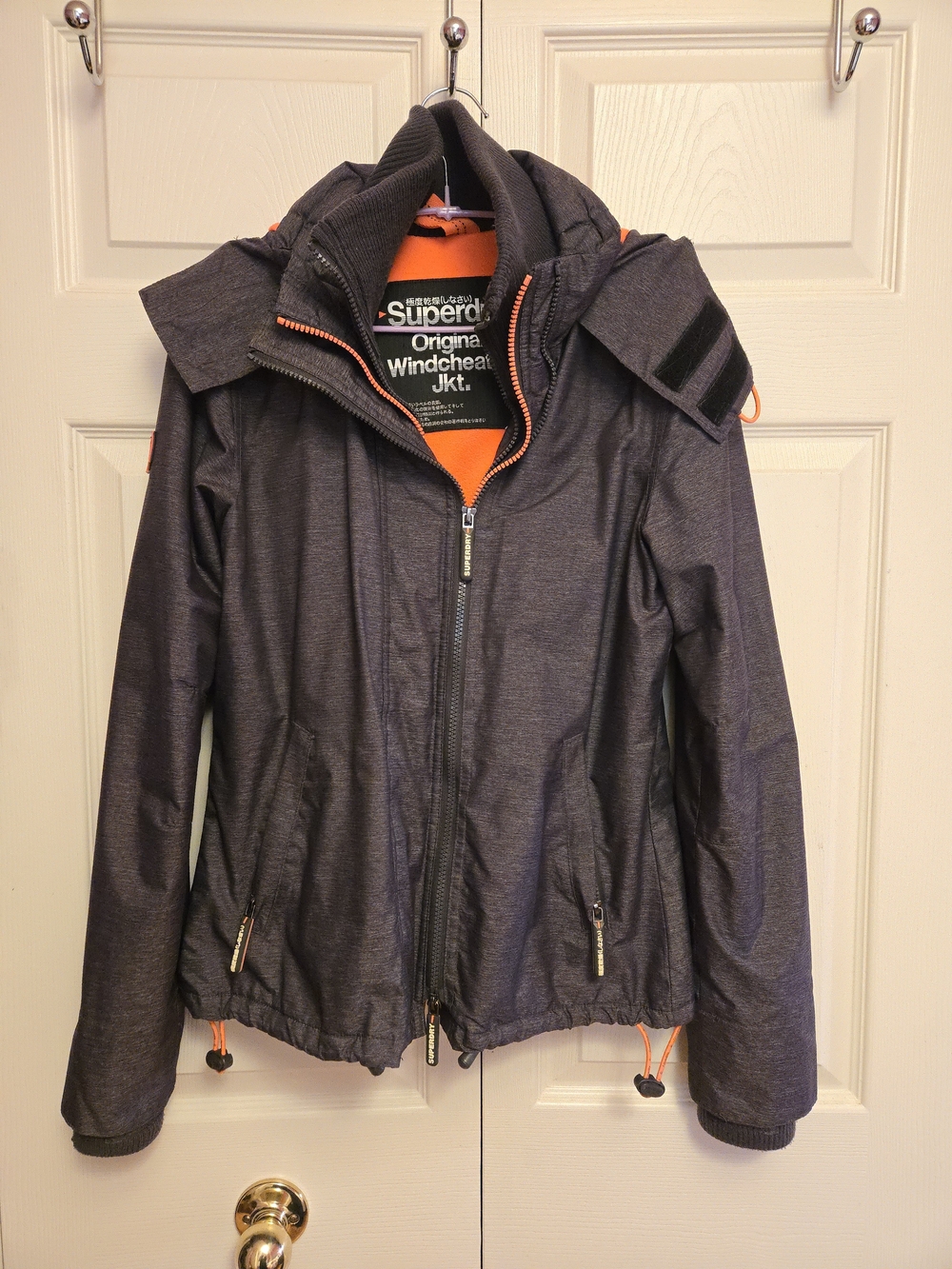 Superdry Women's Original Windcheater Jacket with Shock Coral Lining - Small